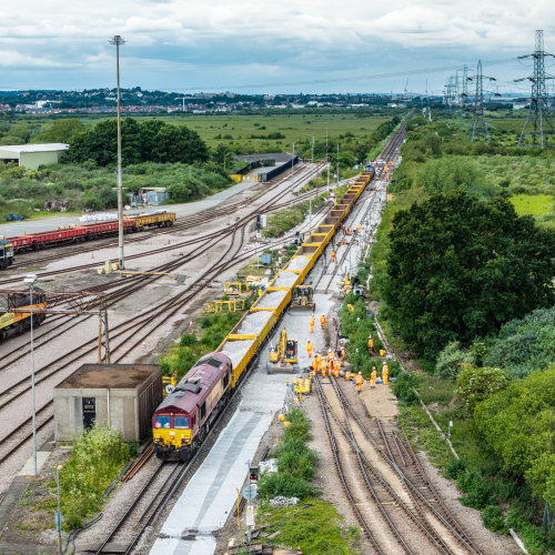 track work at hoo junction in london
