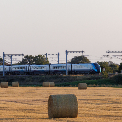 Train on Transpennie Route upgrade