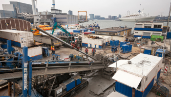 HDD - Districtheating Rotterdam, drilling Katendrecht