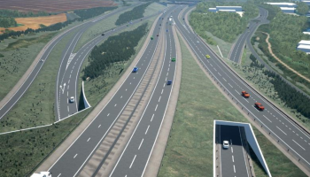 CGI showing a highway scheme