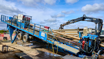250t drill rig up close
