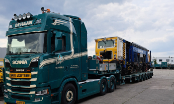 A Beaver tamper ion a lorry