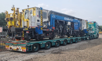 A Beaver tamper ion a lorry