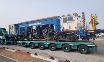 A Beaver tamper ion a lorry