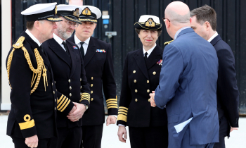 Princess Anne meeting Rob and Gerrit