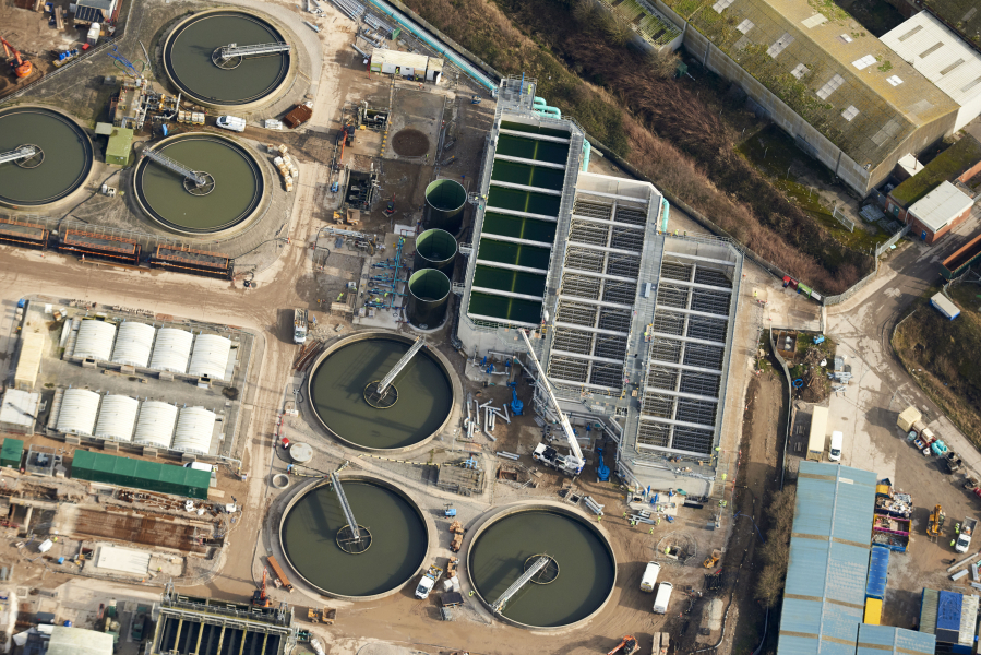 Morecambe Wastewater Treatment Works.