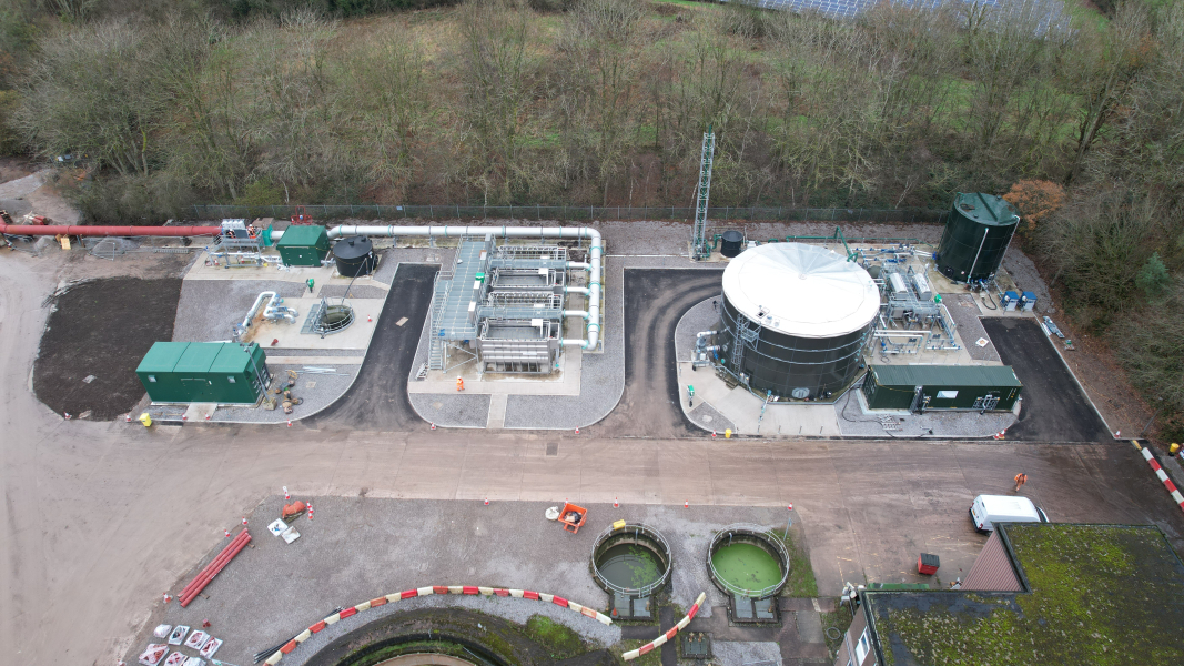 Wastewater treatment equipment on a wastewater treatment works