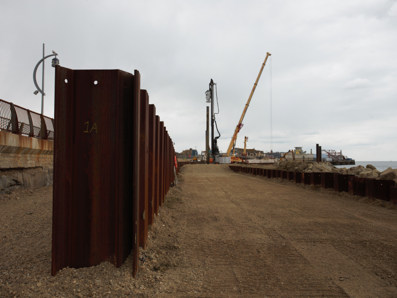 Piling at Southsea.
