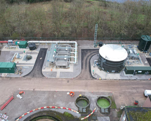 Wastewater treatment equipment on a wastewater treatment works