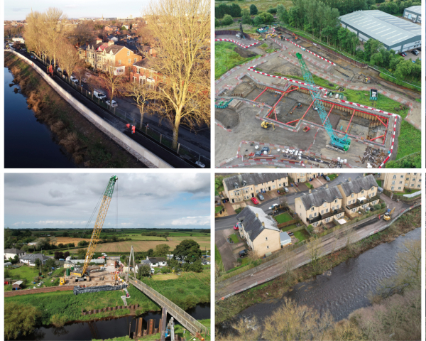 Collage of images of VolkerStevin projects.