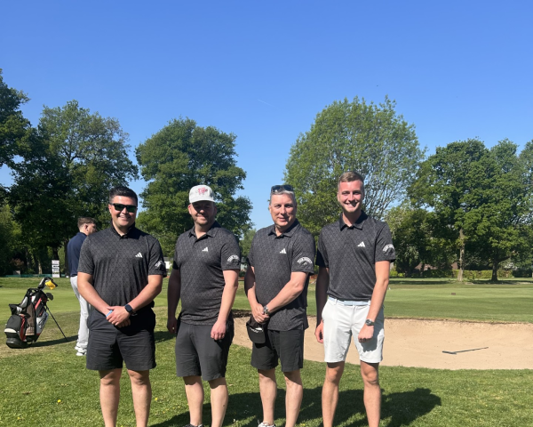 People at a golf course.