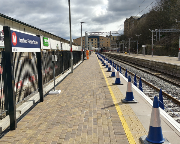 New platform at Bradford Forster Square station